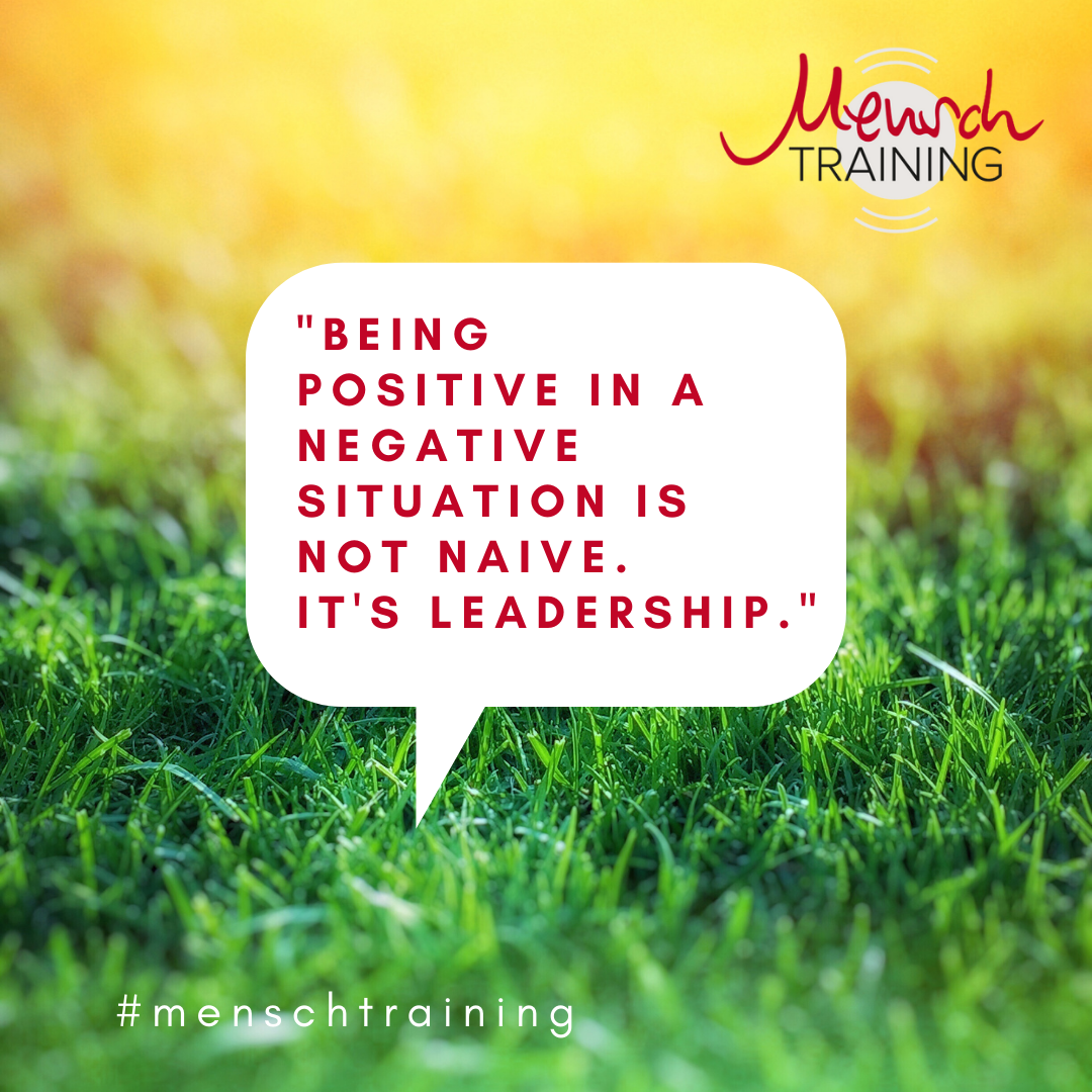 Read more about the article Being positive in a negative situation…